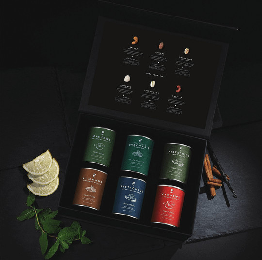 P-Stash Gourmetbox Pure Sensation 6 Sorten Nüsse 430 g - Bild 1