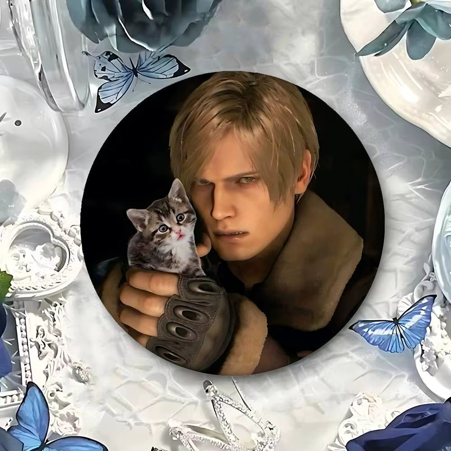 Brosche H-Leon Kennedy-S Abzeichen, Weißblech, Metall - Bild 3