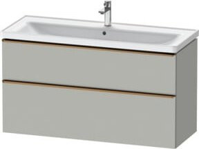 Duravit Waschtischunterschrank D-Neo in Grau Matt, B/T/H: 118,4 x 45,2 x 62,5 cm - Bild 1