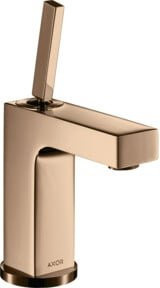 Hansgrohe Axor Citterio Einhebelmischer für das Waschbecken in Rosegold mit Pop-up-Abfluss und sparsamem Wasserverbrauch - Bild 1