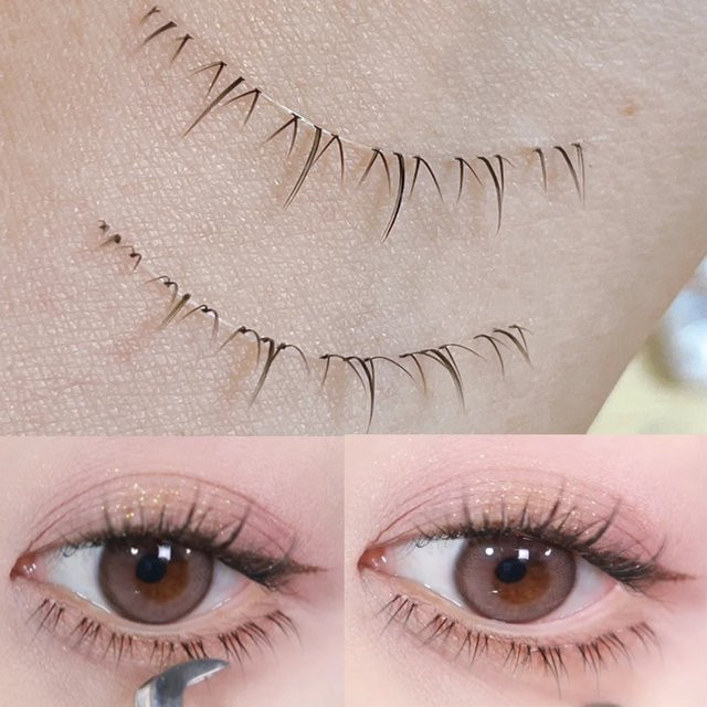 5 Paar untere falsche Wimpern, natürlich, DIY Wimpernverlängerung - Bild 1