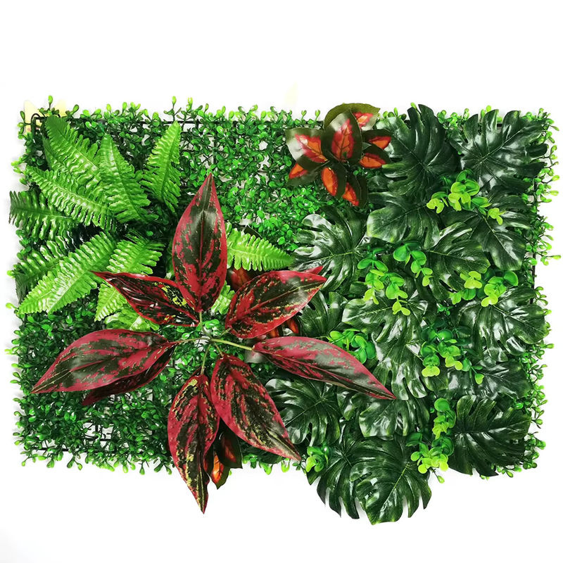 HUA TIAN Künstliches Grünes Pflanzen Wand Panel für Wanddekoration und Hochzeit, B: 60 cm, H: 40 cm - Bild 2