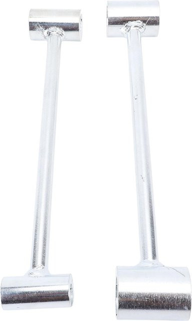 2 Stück OutsideWorld Scharnierspalt-Einstellschlüssel aus Kohlenstoffstahl in Silber zur Türreparatur mit Doppelkopf und verstellbarer Funktion - Bild 1