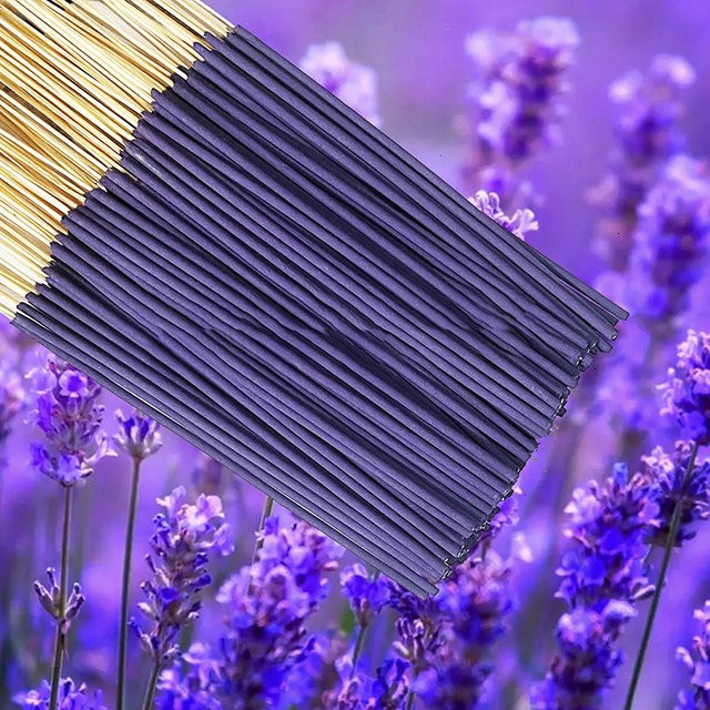 HNKMP Lavendel Aromatherapie Reed Diffuser mit Holzstäbchen, Farbe: Purple, Höhe: 22 cm - Bild 1