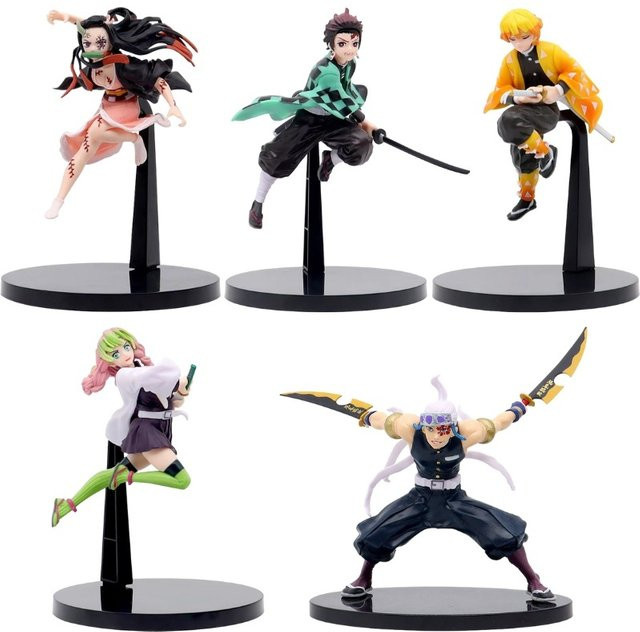 Bandai Kimetsu no Yaiba Anime Figur aus PVC multicolor mit Charakteren wie Tanjiro, Nezuko und Zenitsu - Bild 1