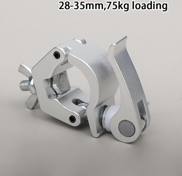 Eyaia Schnellverschlussklemme aus Aluminium für F24 Traversen, Farbe: Silber, Durchmesser: 28-35 mm - Bild 1