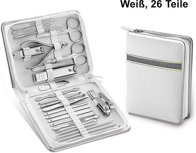 TPFBeauty Maniküre- & Pediküre-Set, 26-teilig, Weiß, Unisex - Bild 1