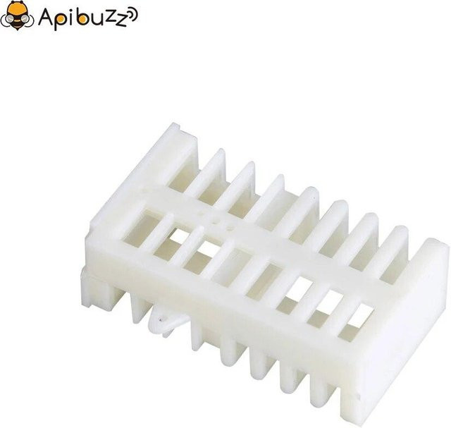 20er-Packung Apibuzz Beekeeping Supply Queen-Einführungskäfige aus Kunststoff in Weiß für die Bienenaufzucht - Bild 1