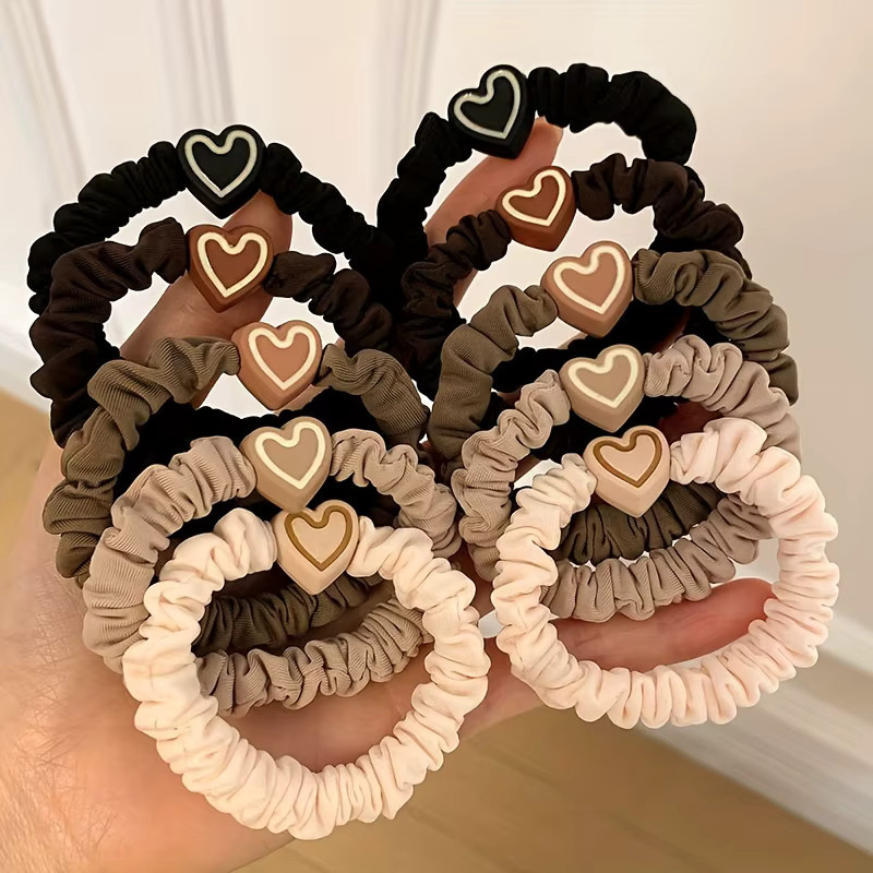 Haargummis Bowknot, Kaffee Farbe, Damen - Bild 2