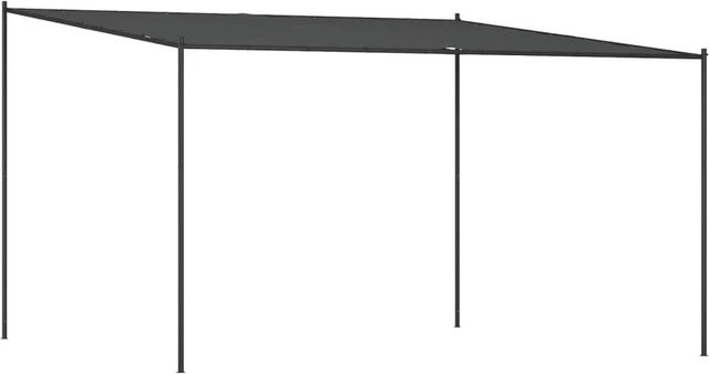 vidaXL Pavillon Anthrazit aus Stahl und Polyester mit 4x4 m Stofffläche - Bild 1