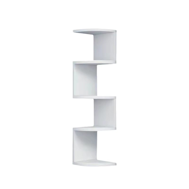 CANAMEK Eckregal aus Kunststoff in Weiß, schwebendes Wandregal mit modernem dreieckigem Design für dein Wohnzimmer - Bild 2