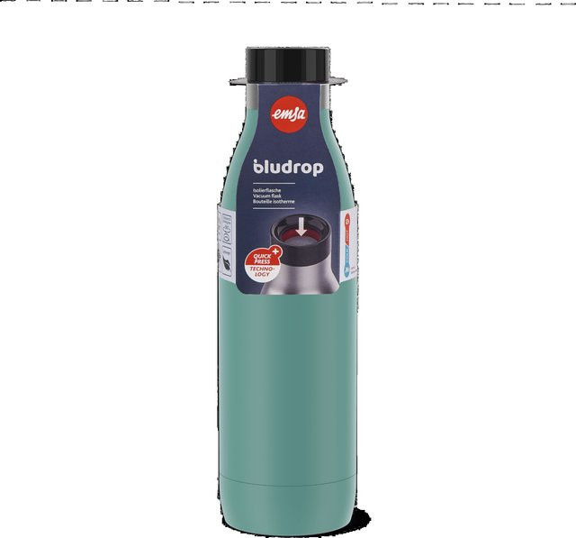 Emsa BLUDROP Color Isolierte Thermosflasche in Petrol und Türkis, 0,7 l - Bild 2