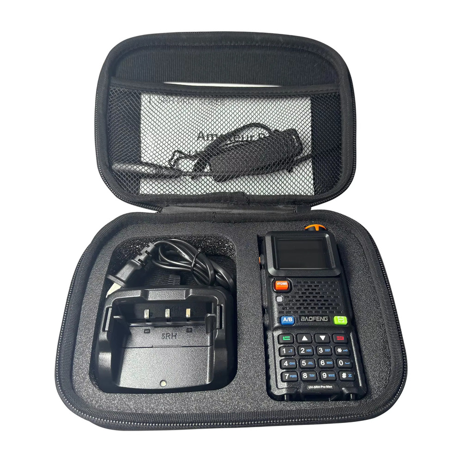 Baofeng Walkie Talkie Handtasche UV-21 Pro UV-5RH UV-5RM Schutzhülle für Zwei-Wege-Radios in Schwarz - Bild 4