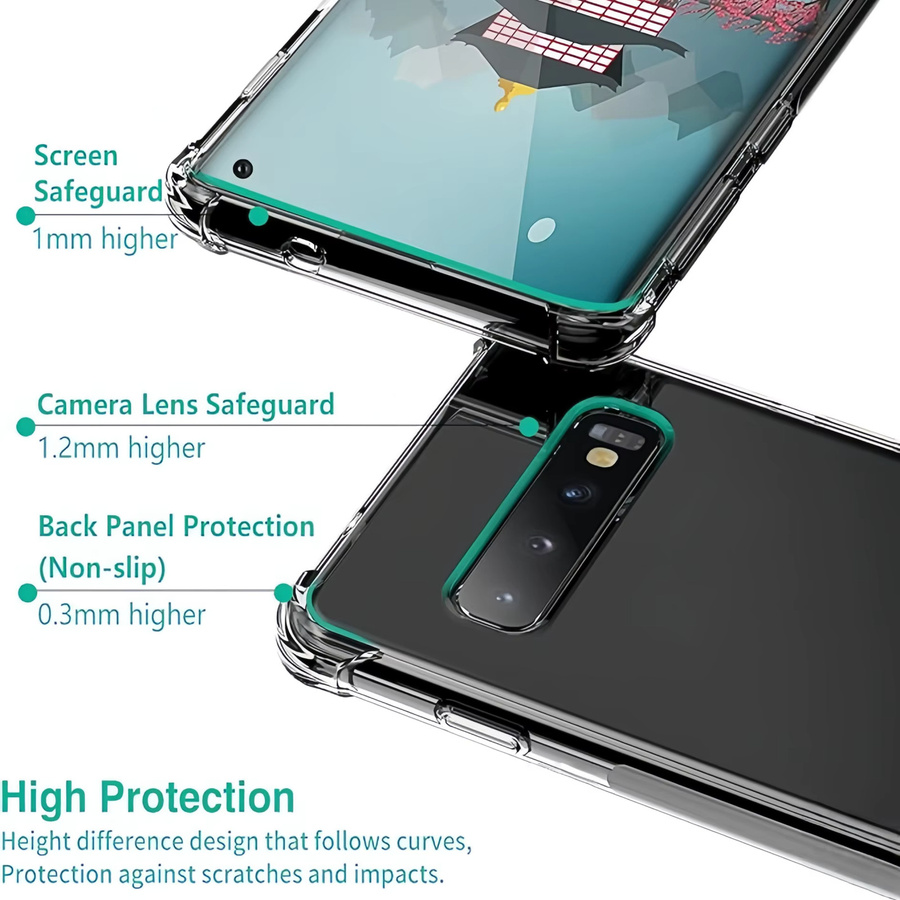 Transparente TPU-Schutzhülle für Samsung Galaxy S10 Plus und Galaxy S10E in Klar - Bild 4