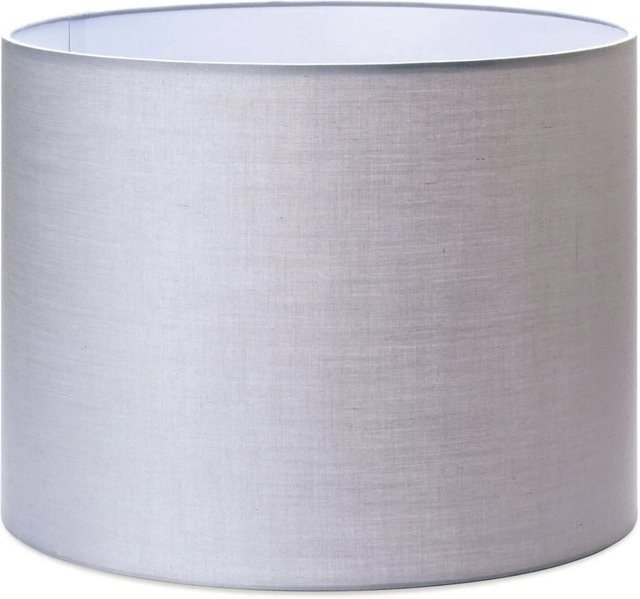 Orion Lightstyle Lampenschirm aus Stoff in Grau, rund, Durchmesser: 40 cm, Höhe: 30 cm, Fassung E27 - Bild 1