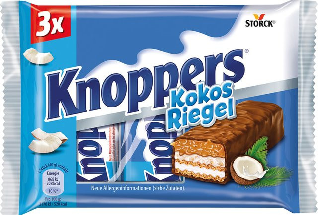 KNOPPERS KokosRiegel 3 x 40 g - Bild 1