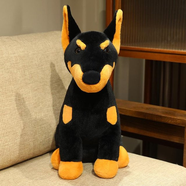 Dobermann Inu Stofftier Plüschtier, braun, ab 3 Jahren - Bild 1