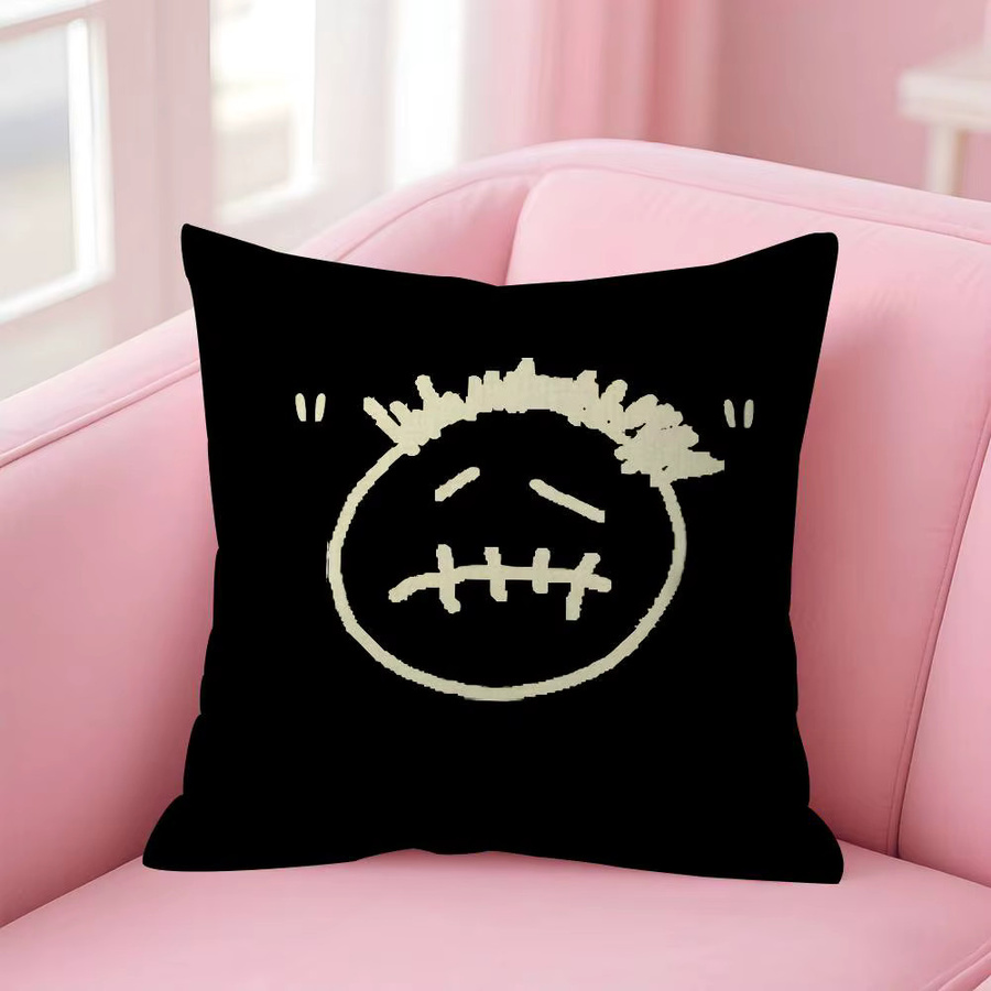 Kayou Kissenbezug Travis Scott Anime Design, quadratisches Dekokissen für Sofa und Heimdekoration, Breite: 30 cm, Höhe: 30 cm - Bild 5