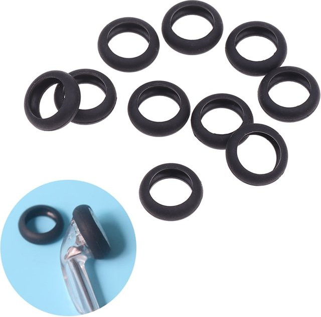 10 Stück JETTING Silikon-Schutzringe für Kopfhörer, Farbe: Schwarz, Durchmesser: 15 mm - Bild 1