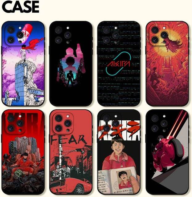 A-AKIRA Voltron Silikon Handyhülle für iPhone 17 16 15 14 13 12 11 Pro Max Mini X Xs XR in Schwarz und Multicolour - Bild 1