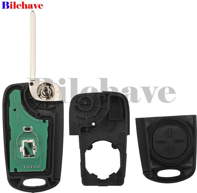 Jingyuqin Klappbarer Autoschlüssel für Kia Sportage 2010-2014 mit 2/3 Tasten, SEKS-AM08FTX 95430-3U000/3W600, 433MHz FSK ID46 Chip, Schwarz - Bild 1