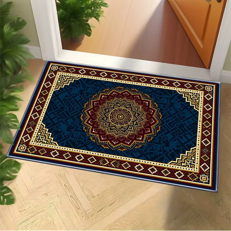 RAKKS Retro Teppich in Blau im orientalischen Design für Wohnzimmer, Schlafzimmer und Küche - Bild 6