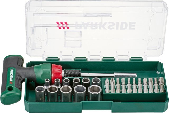 PARKSIDE Ratschenschraubendreher-Set aus Stahl in Mehrfarbig - Bild 1