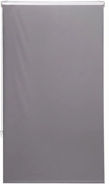 Relaxdays Duschrollo aus PVC in Grau, wasserabweisend und schnelltrocknend, B: 100 cm, H: 240 cm - Bild 1
