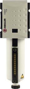 Riegler Filter FUTURA mit Metallbehälter, Sichtrohr, 5 µm, BG 2, G 3/8, Edelstahl, Weiß - Bild 1