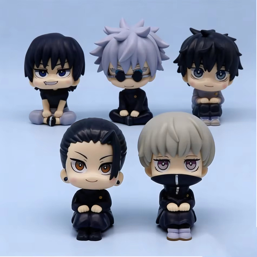 Bandai Jujutsu Kaisen Yuji Itadori Gojo Satoru Q-Version Actionfiguren, 5-teiliges Set, Kunststoff, Bunt / Mehrfarbig - Bild 4