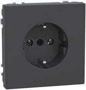 Merten Schuko-Steckdose System Design Anthrazit Unterputz IP20 - Bild 1