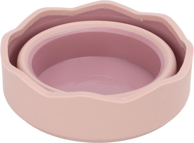 Igeteck Faltbarer Farbpinselwascheimer aus Silikon in Rosa - Bild 1