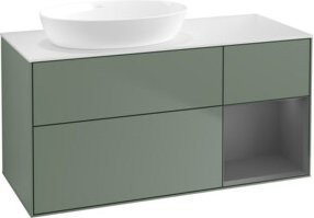 V&B Waschtischunterschrank Finion in Lackoptik, Breite: 120 cm, Tiefe: 50,1 cm, Höhe: 50,1 cm - Bild 1