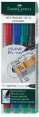 Faber-Castell Multimark Folienstifte, 4er-Set, permanent, feine Spitze, Multicolor - Bild 3