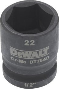 DEWALT DT7540-QZ Steckschlüssel 1/2 Zoll 22mm Schwarz - Bild 2