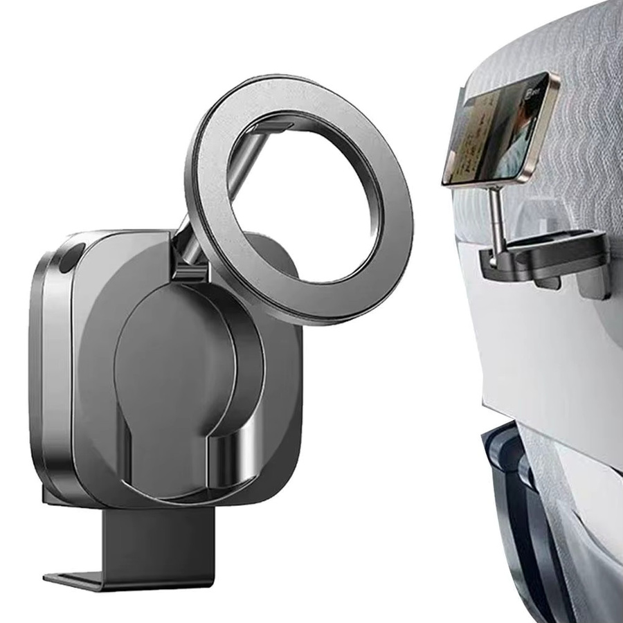 Faltbare MagSafe Reise-Handyhalterung mit 360 Grad Rotation für Flugzeug und Auto-Armaturenbrett - Bild 4