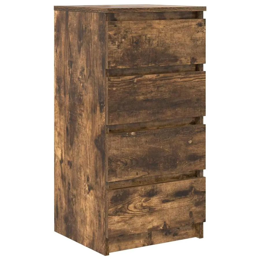 vidaXL Sideboard Räuchereiche in Braun aus Holzwerkstoff B: 37,5 cm, T: 35,0 cm, H: 76,0 cm - Bild 2