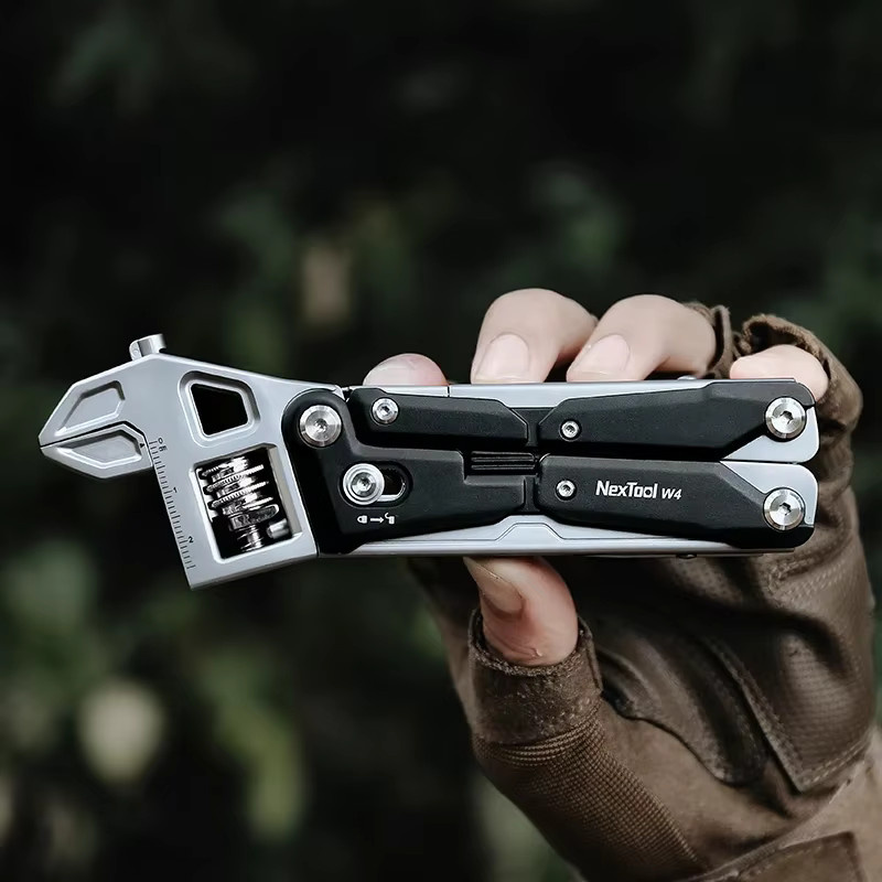 NexTool Multitool W4 11-in-1 verstellbarer Schraubenschlüssel mit Zange, Klappmesser, Schraubendreher und Holzsäge - Bild 5