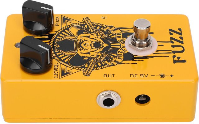 Fishine Fuzzy Bear Fuzz Effektpedal für E-Gitarre in Black und Yellow mit Ganzmetallgehäuse - Bild 1