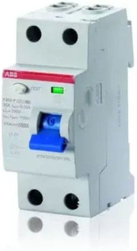 ABB Fehlerstromschutzschalter F202 F-25/0,03 RCD 25 A 30 mA 1+N 2-polig in Weiß - Bild 2