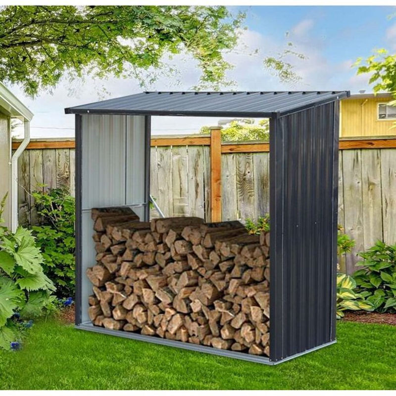 Tepro Kaminholzregal Wood Store Holzhalter B/T/H: 164 x 71 x 157 cm - Bild 1