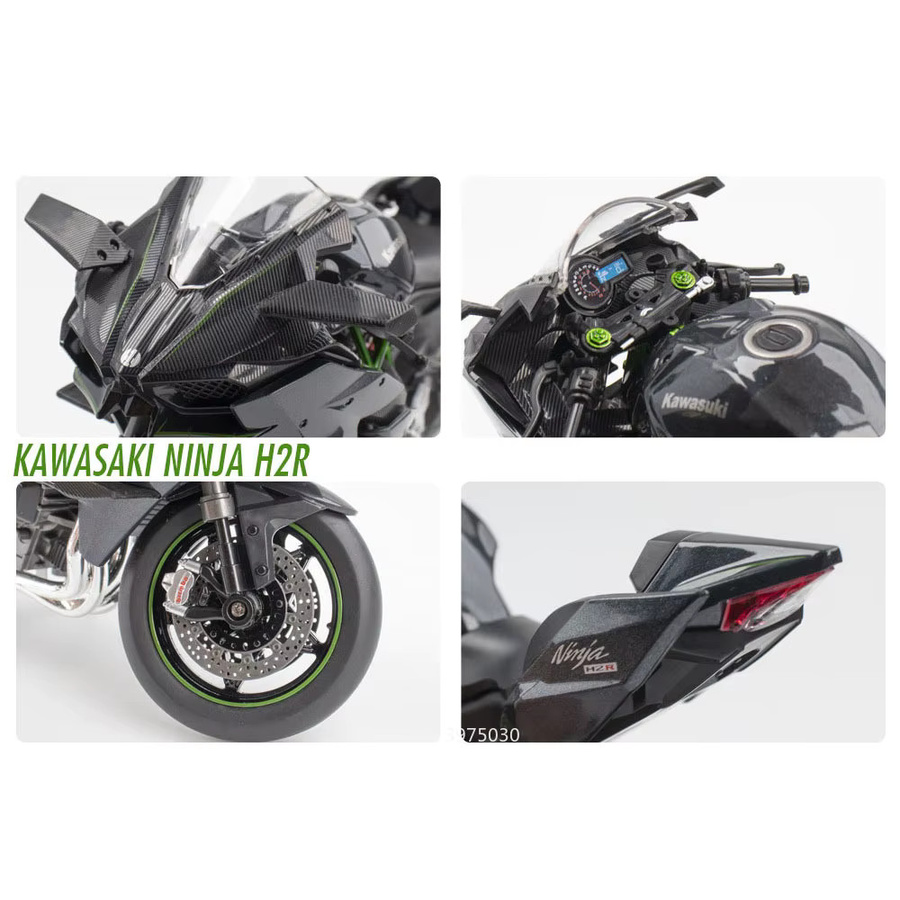 RMZ city Kawasaki Ninja H2R 1000RR Motorräder, Miniaturmodelle, 1:9, mit Licht - Bild 4