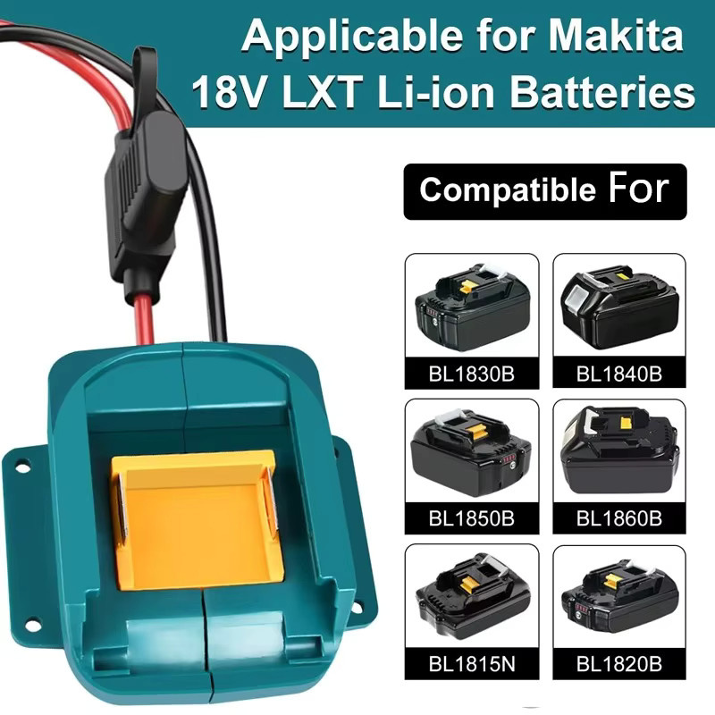 Buck-Konverter DC18/20V auf 12V für Makita 18V Li-Ion Akku, 240W 20A mit Schalter und 30A Sicherung, DIY Stromadapter für Spielzeugautos - Bild 5