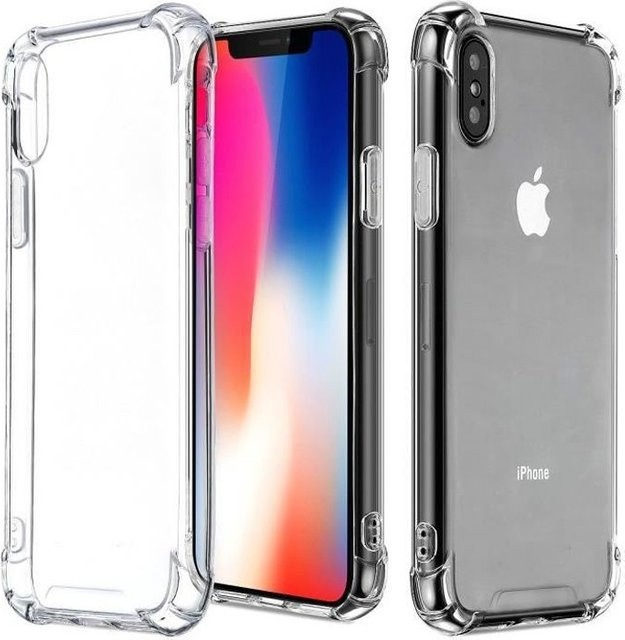Okmall iPhone X und iPhone Xs Schutzhülle aus flexiblem TPU in Transparent - Bild 1