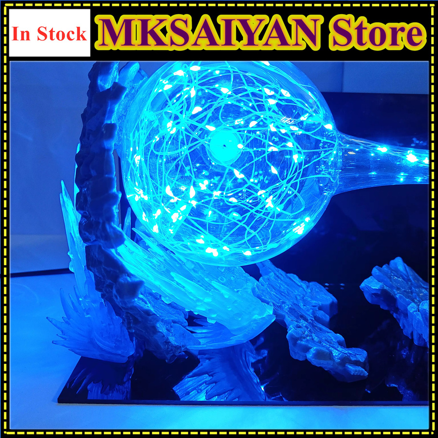 Bandai Dragon Ball Z Anime Goku Kamehameha DIY LED Action Figur aus PVC in Schwarz - Bild 4