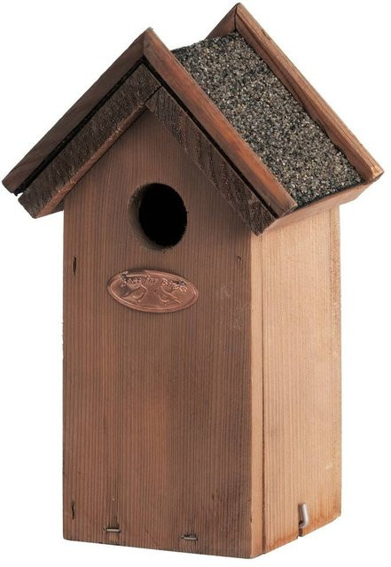 Vogelhaus für Zaunkönige Nistkasten aus Holz mit Bitumendach Breite: 23 cm - Bild 1