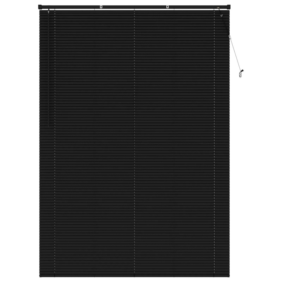 vidaXL Venetianer Jalousie Verstellbar Schwarz aus PVC, Breite: 140 cm, Höhe: 213 cm - Bild 2