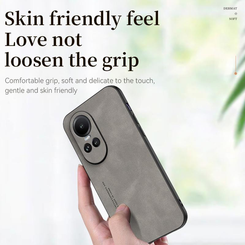 Oppo Reno 10 5G Hülle aus mattem Leder mit Kameraschutz für das 6,7 Zoll Display Modell CPH2531 - Bild 4
