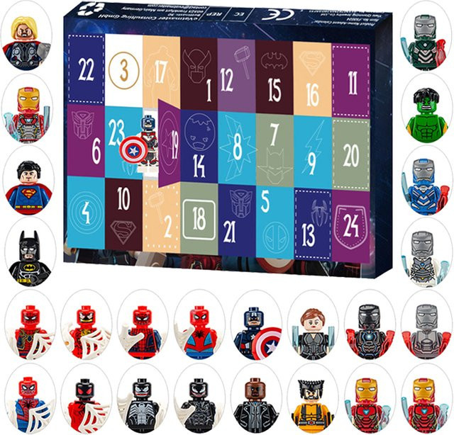 Marvel Adventskalender mit 24 Avengers Blind Box Sammelfiguren in Mehrfarbig von zhuangchen - Bild 1