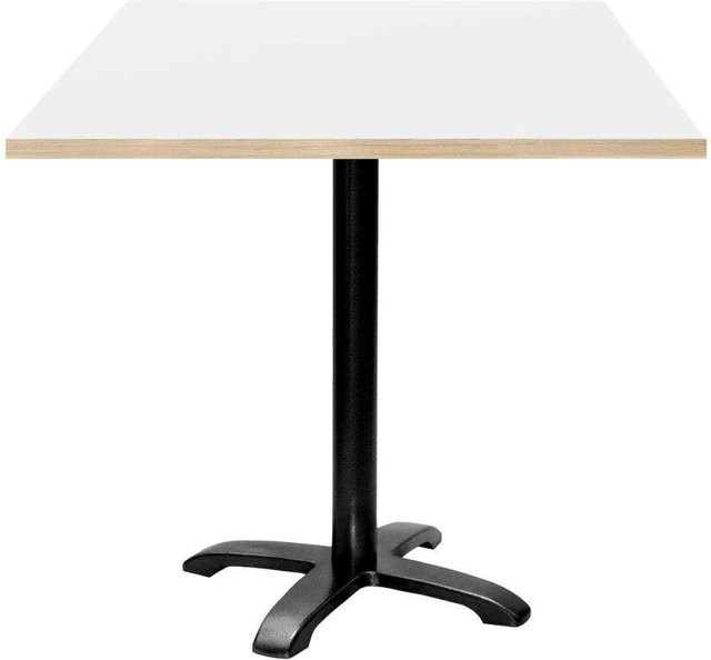 RestooTab Tisch Bazila quadratisch, Farbe Weiß und Schwarz, B/T/H: 70 x 70 x 74 cm - Bild 1